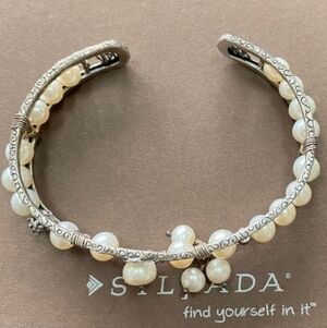 Silpada Pearls of Wisdom Cuff Bracelet B2310